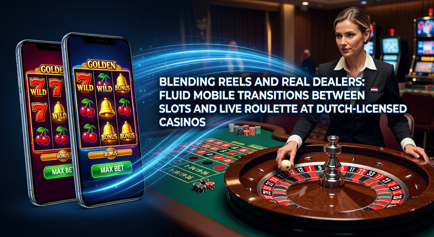 Mobiele scherm met slots en live roulette naast elkaar op een smartphone bij een Nederlands casino