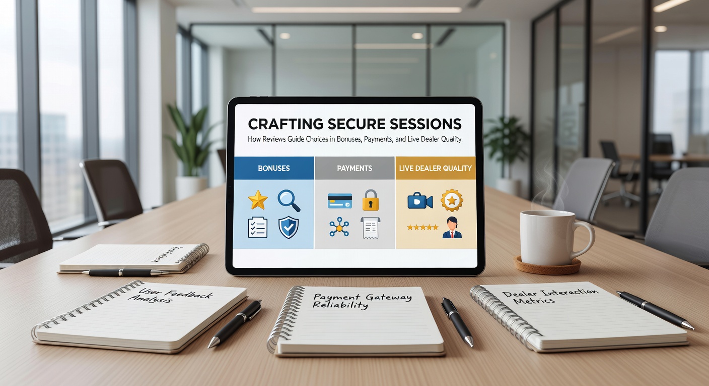 Grafiek met betalingsmethoden en review-scores voor Nederlandse online casinos, inclusief live dealer tabellen en bonus iconen