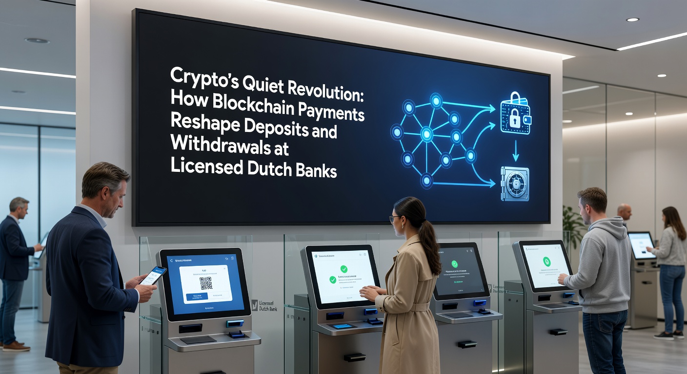 Grafiek van blockchain-transactiesnelheden versus traditionele methodes in Nederlandse casinos, met dalende kosten en stijgende adoptie