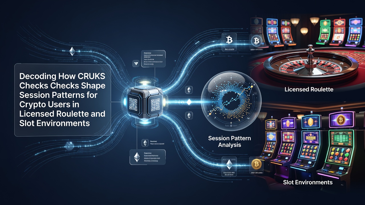 Illustratie van CRUKS-controles in Nederlandse online casino's met crypto-betalingen voor roulette en slots