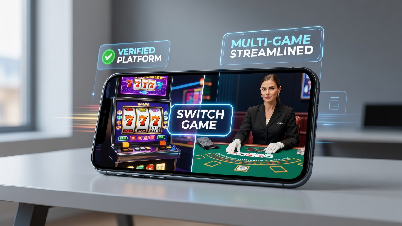 Geverifieerde mobiele platforms tonen naadloze schakeling tussen slots en live dealer games op tablet en smartphone