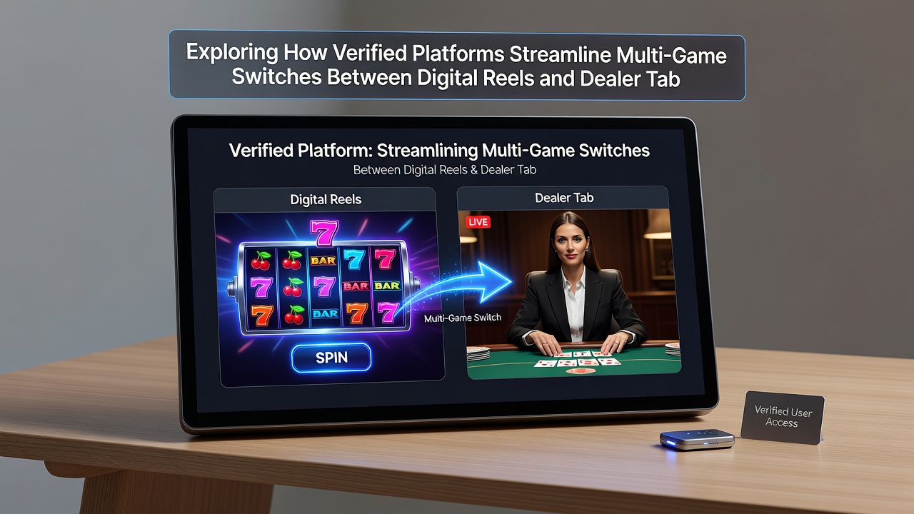 Mobiele speler wisselt tussen digitale slot en live blackjack tafel op smartphone met behouden saldo
