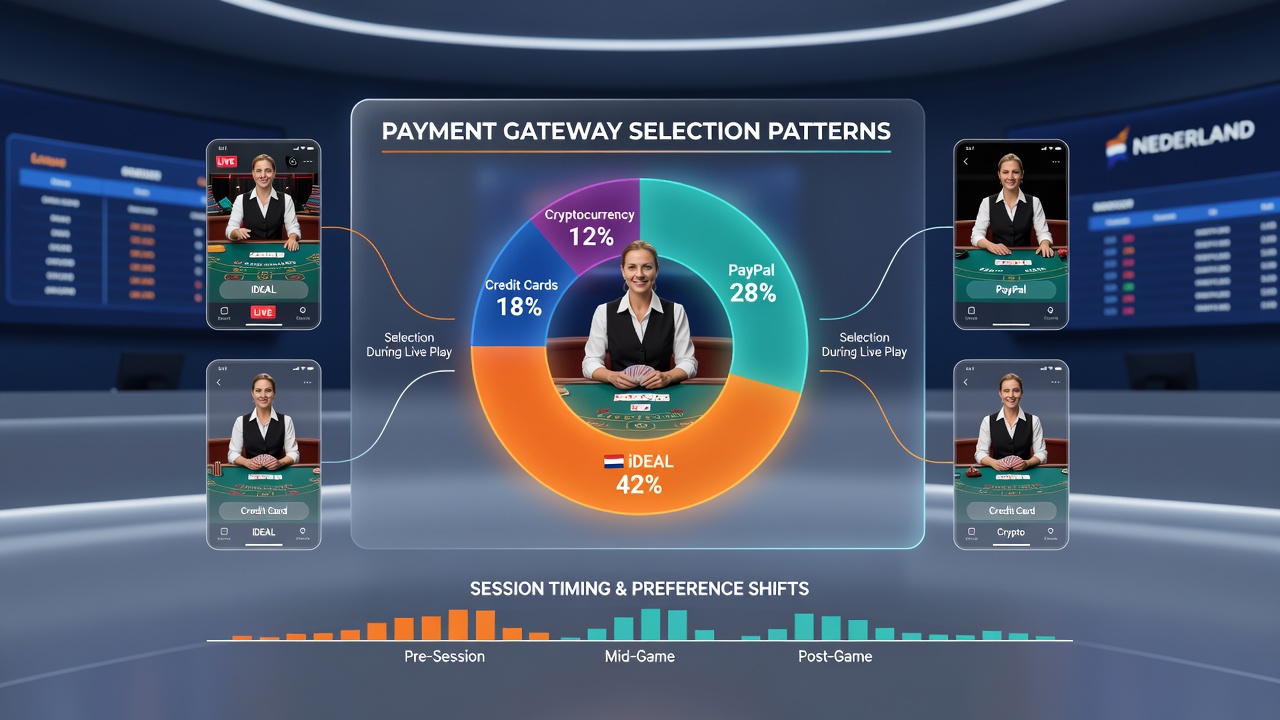 Mobiele spelers selecteren betalingsgateways tijdens live dealer sessies in Nederlandse online casinos