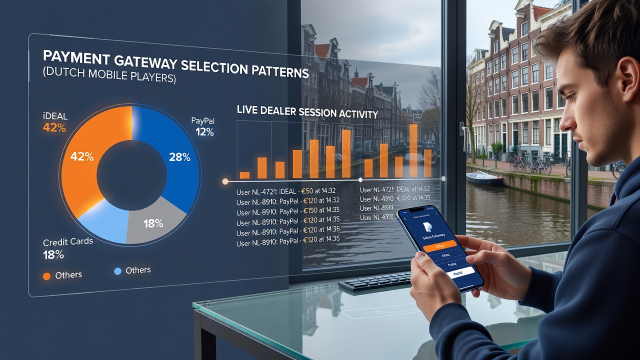Analyse van betalingsstromen en gatewaykeuzes op mobiele apparaten tijdens live spellen